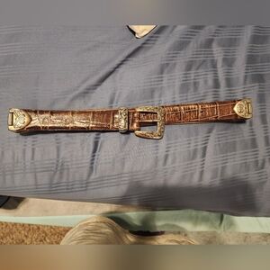 Vintage Couture brown leather belt